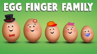 The Finger Family Egg Family Nursery Rhyme  Egg Finger Family Songs [upl. by Avelin339]