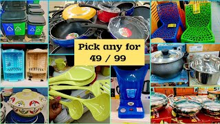 DMart SPAR Hypermarket latest offers cheapest kitchenware cookware household items organisers [upl. by Hinze954]