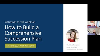 SIGMA Webinar Sept 2024 How to Build a Comprehensive Succession Plan [upl. by Aliam138]