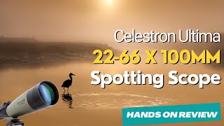 Celestron Ultima 2266x100mm Spotting Scope Zoom Test  Clear Views and Versatility [upl. by Nynahs]