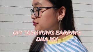 DIY BTS V DANGLING EARRING  DNA MV（´▽｀） [upl. by Manuela]