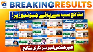 Election 2024 NA 112  NA 78  NA 109  First Inconclusive Unofficial Result [upl. by Atcele]