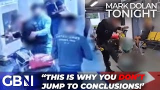 SHOCKING new footage shows police attacked ahead of Manchester airport excessive force incident [upl. by Milt]