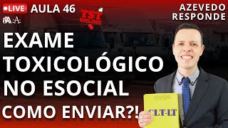 Aula 46 Exame Toxicológico no eSocial saiba quais informações incluir TSTONLINE Sistemas [upl. by Lessig323]