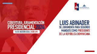 🔴 EN VIVO  Juramentación presidencial de Luis Abinader 20242028 [upl. by Oralla]