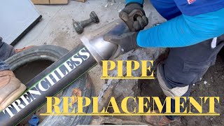 Sewer Pipe Replacement with out Trenching ￼ [upl. by Enialem]