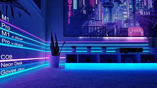 The ULTIMATE Govee Led Lights Showdown Cob Pro M1 Neon Desk LED w Cover [upl. by Butch]