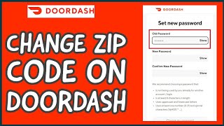 How to Change Zip code in Doordash App Edit Zip code in Doordash App on Android 2024 [upl. by Michaud]