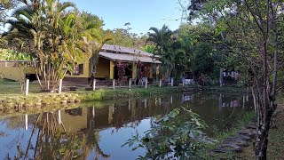 LINDA CHÁCARA com 3000 m² casa  piscina  lago  campo de futebol em PindamonhangabaSP [upl. by Eciralc]