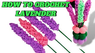 😍I Found THE EASIEST way to crochet Lavender Flower foryou crochetforbeginners Lillyscrochets [upl. by Matthiew633]