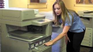 How to Replace Toner in your Canon ImageRUNNER Advance Color Copier [upl. by Rochella]