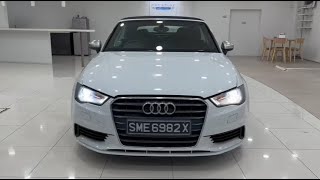 Audi A3 Cabriolet 14 TFSI Nav 2014 White  SME6982X [upl. by Trinee23]