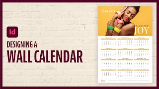 How To Design A Wall Calendar in Indesign [upl. by Anidam]