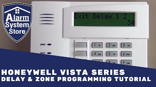 Alarm System Store Tech Video  Honeywell Vista Delay amp Zone Programming [upl. by Richelle]