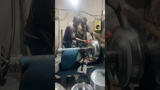 Stainless steel large thaal making process shorts utensils amazing [upl. by Ennasirk]