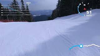 Jahorina Sarajevo BiH red ski run 6b March 2022 [upl. by Atinyl]