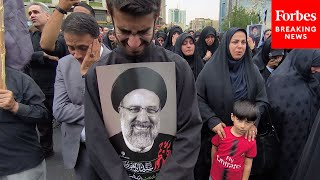 Iranian Citizens Mourn Irans President Ebrahim Raisi Who Died In A Helicopter Crash In Tehran [upl. by Jahdai]