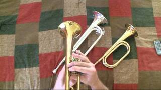 Bugle Review Cavalry Bugle vs Centennial Scoutbugle [upl. by Annaxor]