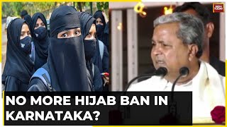 Karnataka Government To Withdraw Hijab Ban Order Says Chief Minister Siddaramaiah  India Today [upl. by Nivlen412]