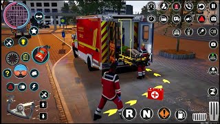 US Ambulance Simulator Games  Ambulance Driving Game 2023  Mobile Gameplay 2 [upl. by Aitahs]