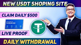 New Usdt Earning Website🤑  Earn 30 Everyday  Real Usdt Investment amp Earning Website [upl. by Yorke]