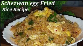 Schezwan Egg Fried Rice in Restaurant style 👌 schezwaneggfriedricevideofood sehezwanrice [upl. by Etnud]