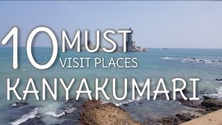 Top 10 Tourist Places In Kanyakumari  TamilNadu [upl. by Aicilec]