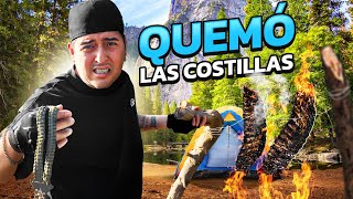 Reto al YOSI a COCINAR en el CAMPING🔥⛺¿Quemó la Comida Youtubers a prueba [upl. by Pembrook230]