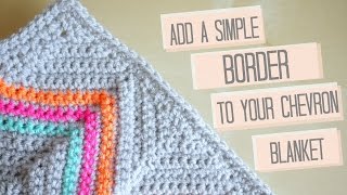 CROCHET Simple chevron border  Bella Coco ad [upl. by Kaylil]