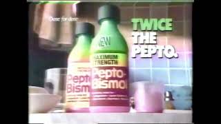 Pepto Bismol Commercial 1988 [upl. by Oicinoid]