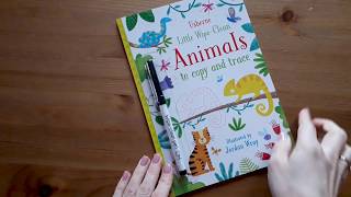 Little wipeclean animals to copy and trace  Usborne [upl. by Takakura]