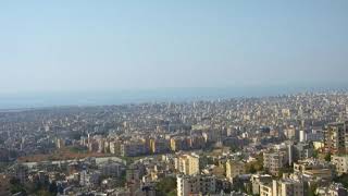 View overlooking Lebanons Beirut skyline [upl. by Gerald759]