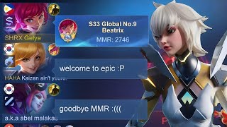 TOP GLOBAL BEATRIX NEW RECOMMENDED BUILD FOR THIS NEW SEASON ON SOLO RANK please try [upl. by Aicilegna]