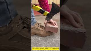 Safety shoe quality testing 3087safetyshoes workshoes shoesworkboots shoesfashion [upl. by Fesoy]