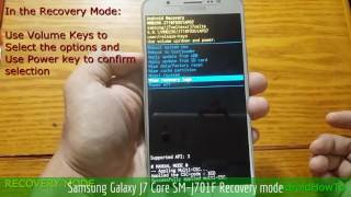 Samsung Galaxy J7 Core SMJ701F Recovery mode [upl. by Eislehc]