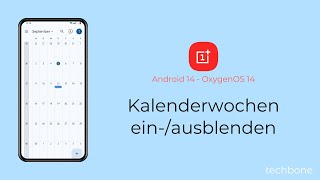 Kalenderwochen einblenden oder ausblenden  OnePlus Android 14  OxygenOS 14 [upl. by Missie798]