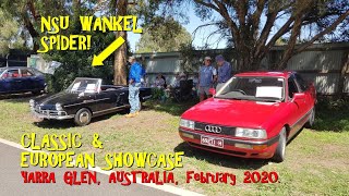 Classic and European Showcase Yarra Glen Australia 23rd February 2020 [upl. by Eedyaj]