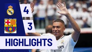 Mbappe Scores Twice Real Madrid vs Barcelona Highlights  USA Tour 2024 [upl. by Enahsal]