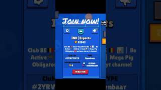 Join pls our second club ❤️ brawlstars supercell gaming [upl. by Nirel209]