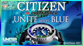 The Most Beautiful Citizen Dial Ever  Citizen Promaster Unite With Blue BN016601L Unbox amp Review [upl. by Boatwright617]