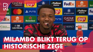 Antoni MILAMBO na historische overwinning FEYENOORD Natuurlijk is dit een motivatie [upl. by Lillith50]