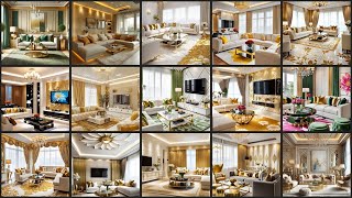 Best living room interior designs with gold elegance  Creative living room decorating ideas [upl. by Yerbua]