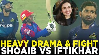 PSL 9  Heavy Drama amp Fight  Shoaib Malik vs Iftikhar Ahmed  M1Z2A [upl. by Dicky924]