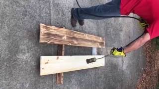 How To Do Burnt Wood Finish [upl. by Ardnos428]