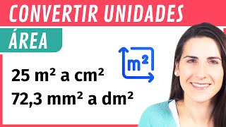 Conversión de Unidades de ÁREA 📐 Método de la escalera [upl. by Igenia]