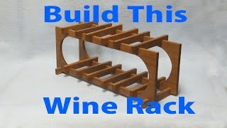 How to Make a Wood Wine Rack  woodworkweb [upl. by Mara]