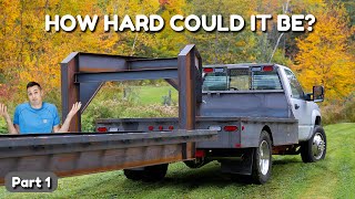 Building a Gooseneck Trailer From Scratch [upl. by Aitsirt]