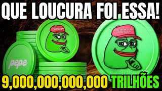 PEPE COIN QUE LOUCURA FOI ESSA [upl. by Eleanora]