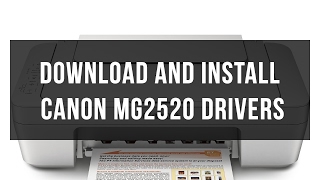 How to download and install Canon MG2520 driver [upl. by Lempres]