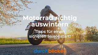 Motorrad richtig auswintern Mit diesen Tipps sicher in die Saison starten [upl. by Ylam]